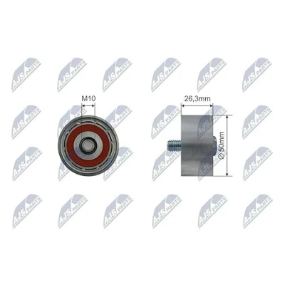 Abbildung von NTY RNK KA 014 Spannrolle HYUNDAI: i10 II Schrägheck, I, i20 KIA: Picanto