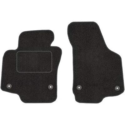 Abbildung von Fußmatten mit Clips 2er Set für VW Golf VI 6 2008 2013 Velours Automatten