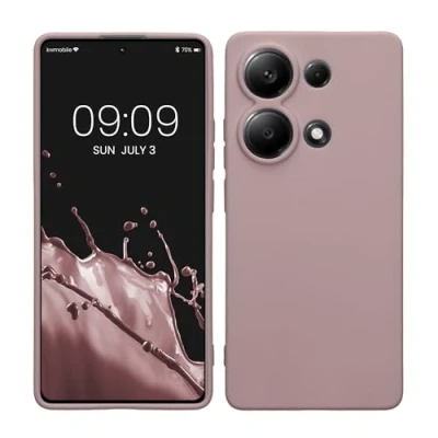 Abbildung von kwmobile Handyhülle kompatibel mit Xiaomi Redmi Note 13 Pro 4G Hülle Handy Case aus weichem Silikon in Nude Lilac