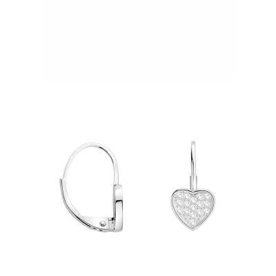 Abbildung von Sofia Milani Heart Ohrringe, Damen, Größe: One Size, Silver coloured
