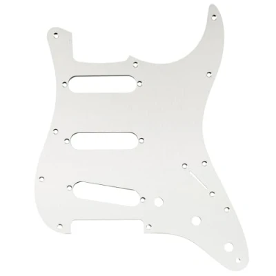 Abbildung von Musiclily Ultra 11 Löcher Eloxiertes Aluminium SSS Gitarren Schlagbrett für American/Mexican Fender Standard Strat Style E Gitarre, Original Farbe