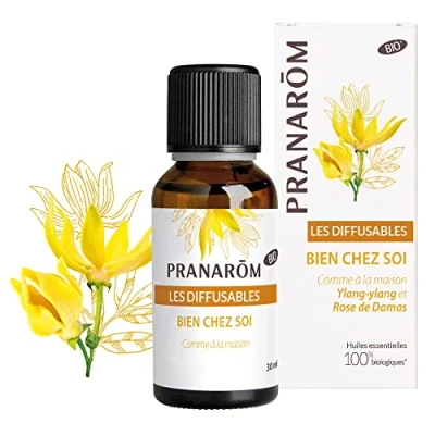 Abbildung von Pranarôm Les Diffusables Bien Chez Soi Mischung aus ätherischen Ölen für Cocooning Ylang und Bio Damaszenerrose (Eco) 30 ml