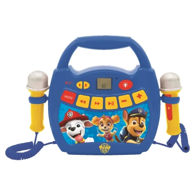 Abbildung von Lexibook Leuchtender digitaler Karaoke Player mit 2 Mikrofonen Paw Patrol Helfer auf vier Pfoten
