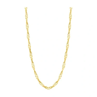 Abbildung von Sofia Milani Singapore Chain Halskette, Damen, Größe: One Size, Gold coloured