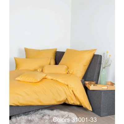 Abbildung von Janine Bettwäsche &quot;Colors 31001&quot;, (2 tlg.), IN Mako Satin Qualität aus 100% Baumwolle, Bett und Kopfkissenbezug mit Reißverschluss, pflegeleicht, feinfädig, MADE GREEN zertifiziert