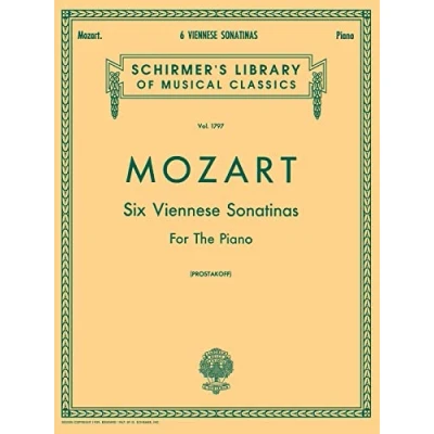 Abbildung von 6 Viennese Sonatinas for the Piano: Schirmer Library of Classics Volume 1797 (Schirmer Classics, 1797, Band 1797)