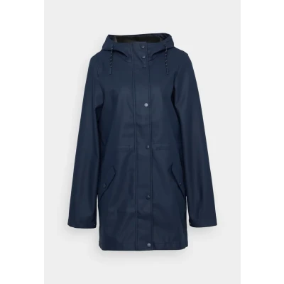 Abbildung von Vero Moda Tall Vmmalou Coated Jacket Regenjacke / wasserabweisende Jacke, Damen, Größe: XS, Navy blazer