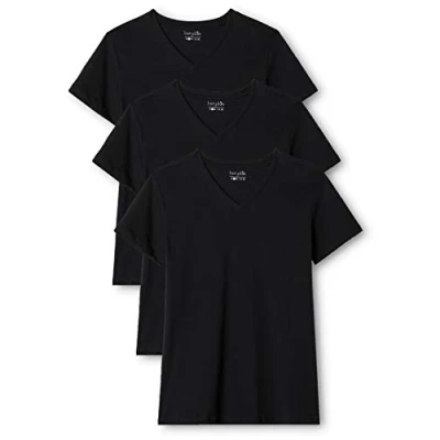 Abbildung von berydale Damen T Shirt Bd158, Schwarz 3er Pack, XS