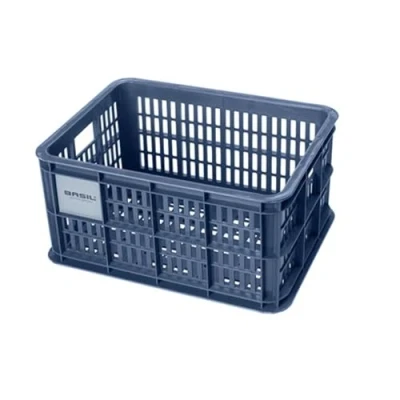 Abbildung von Recycelter Fahrradkasten Basil Crate S 17.5 Liter 29 X 39 20 Cm Moss Green