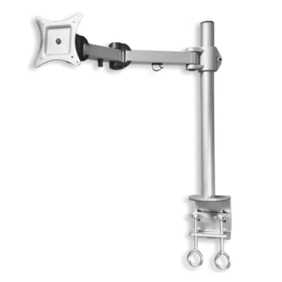 Abbildung von NEG Profi Universal Monitor Tischhalterung Visoflex VF352S (Silber) schwenkbar, neigbar, höhenverstellbar und drehbar (Pivot Funktion), VESA 75x75, 100x100 bis 10kg belastbar