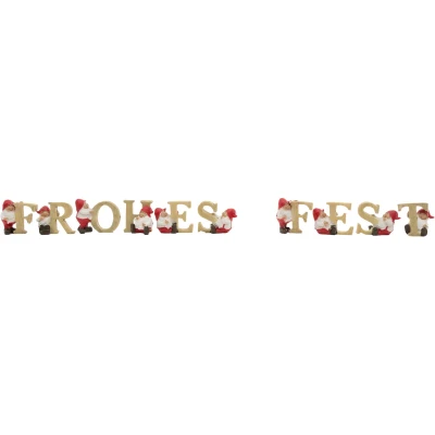 Abbildung von Myflair Möbel &amp; Accessoires Deko Schriftzug &quot;Weihnachtsdeko&quot;, &quot; Frohes Fest&quot;, mit kleinen Weihnachtswichteln
