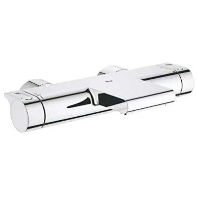 Abbildung von GROHE Grohtherm 2000 Thermostat Wannenbatterie (integrierte Wassersparfunktion, XL Wasserfall, Sicherheitssperre bei 38C), chrom, 34174001
