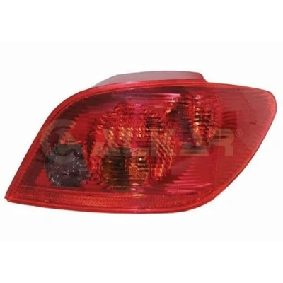 Abbildung von ABAKUS 550 1923R LD UE Rückleuchte rechts P21W, R5W Rot ohne Lampenträger, Glühlampe PEUGEOT: 307 Schrägheck