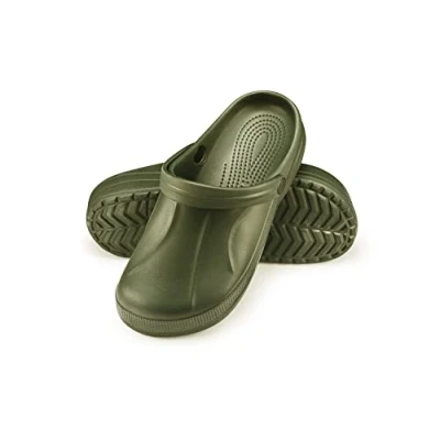 Abbildung von ESTRO Gartenschuhe Herren Clogs Gummi Gartenclogs Männer Hausschuhe Leicht Gummischuhe Für F06 (42, Grün)