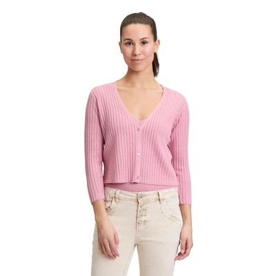 Abbildung von Cartoon MIT 3/4 ARM Strickjacke, Damen, Größe: 36, Lilas