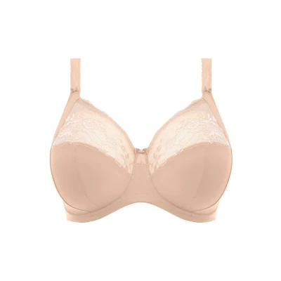 Abbildung von ELOMI Damen Vollständige BH mit voller Abdeckung, Blickdicht, Weiss/opulenter Garten, 42GG
