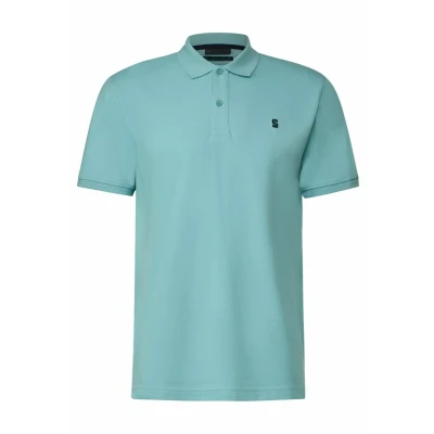 Abbildung von Street One MEN Poloshirt, Herren, Größe: Large, Türkis
