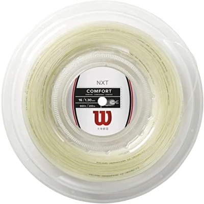 Abbildung von Wilson Unisex Tennissaiten Nxt Comfort Plus Feel 1.3 Mm Strings, Natural, 200 Meter EU