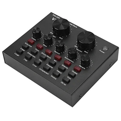 Abbildung von V8 Soundkarte, Voice Changer Unterstützung Dual Phones Live für Computer PC Handy Sing