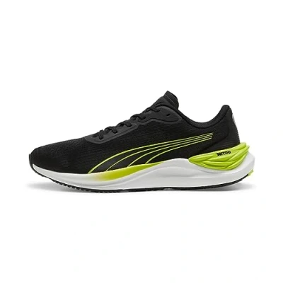 Abbildung von Puma Electrify Nitro 3 Laufschuh Stabilität, Herren, Größe: 42.5, Black lime pow Schuhe