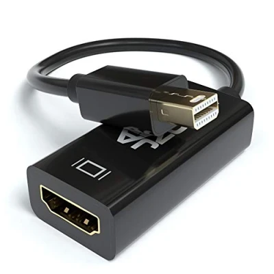 Abbildung von JAMEGA Mini Displayport auf HDMI Adapter 4K 30hz DP zu Konverter Nylon Thunderbolt kompatibel mit MacBook Air/Pro, Mac Mini, Micorsoft Surface Pro, Monitor UVM