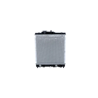 Abbildung von NRF 516355 Kühler, Motorkühlung Aluminium 352 345 18 mit Anbauteilen Kühlrippen gelötet HONDA: Civic 6 Aerodeck, Hatchback, V Hatchback