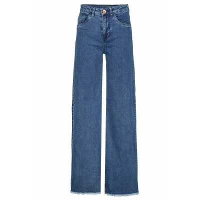 Abbildung von Garcia Annemay Flared Jeans für Kinder, Größe: 140, Dark used