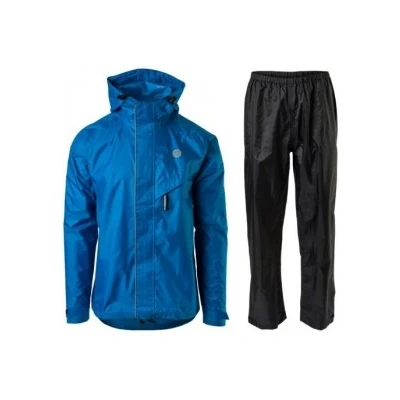 Abbildung von AGU Essential Passat Regenanzug, Regenkleidung Fahrrad Herren &amp; Damen, Wasserdicht Reflektierend, 100% Recyceltes Polyester, Unisex M Schwarz