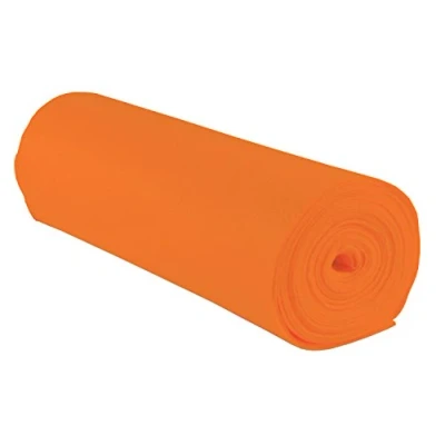 Abbildung von folia 520040 Bastelfilz, mit feiner Wollqualität, 1 Rolle ca. 45 cm x 5 m, orange, klebefleckenfreie Verarbeitung ideal für vielfältige Bastelarbeiten