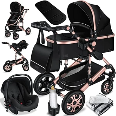 Abbildung von KESSER Kombi Kinderwagen, Loops Kinderwagen Kombikinderwagen Komplettset
