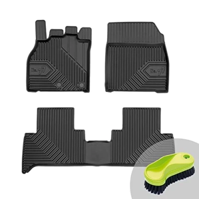 Abbildung von FROGUM No.77 Gummimatten Ganzjahresset von Auto Fußmatten Autofussmatten für Renault Grand Scenic II 2009 2016, III 2016 Langlebiges TPE Material