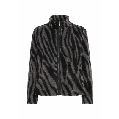 Abbildung von Fransa Fleecejacke, Damen, Größe: Medium, Phantom mix