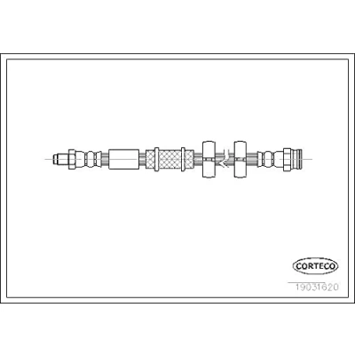 Abbildung von CORTECO 19031620 Bremsschläuche Hinterachse 480 FIAT: Strada Pickup