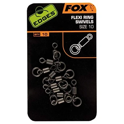 Abbildung von Fox Edges Flexi Ring Swivel Karpfenwirbel, Größe:10