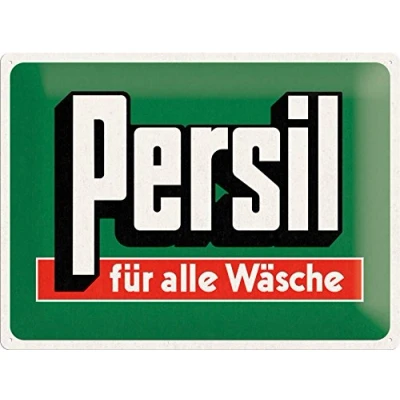 Abbildung von Nostalgic Art Retro Blechschild, 30 x 40 cm, Persil für alle Wäsche Geschenk Idee Nostalgie Fans, aus Metall, Vintage Design