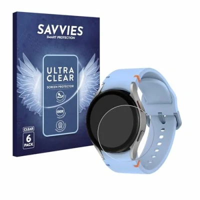 Abbildung von Savvies 6 Stück Schutzfolie für Samsung Galaxy Watch FE Displayschutz Folie Ultra Transparent