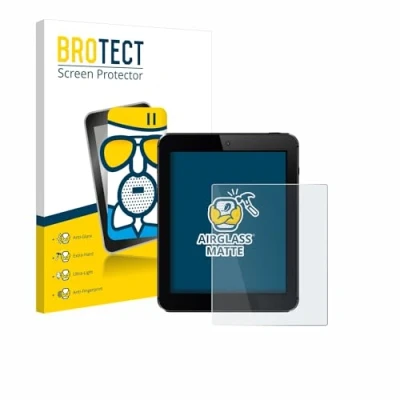 Abbildung von BROTECT 7&quot; Entspiegelungs Schutzglas für Tablets mit 7,0 Zoll (154.8 x 87 mm, 16:9) Schutz Folie Panzerfolie Glas Matt [Kratzfest 9H]