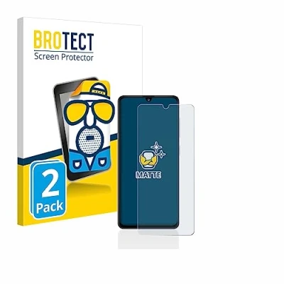 Abbildung von BROTECT Entspiegelungs Schutzfolie für Samsung Galaxy A41 (2 Stück) Matte Displayschutz Folie, Anti Reflex, Fingerprint