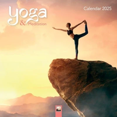 Abbildung von Yoga &amp; Meditation 2025: Original Flame Tree Publishing Kalender [Kalender] (Wall Kalender)