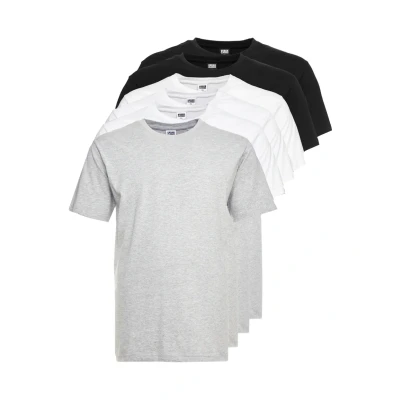 Abbildung von Urban Classics Herren T Shirt Basic Tee 6 Pack, für Männer, 100% Baumwolle, Rundhals, Regular Fit