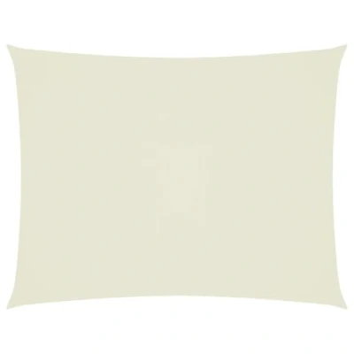 Abbildung von vidaXL Sonnensegel Wasserfest Sonnenschutz Windschutz Sonnendach UV Schutz Garten Terrasse Balkon Oxford Gewebe Rechteckig 4x5m Creme