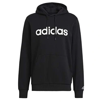 Abbildung von adidas Performance Essentials French Terry Linear LOGO Hoodie Kapuzenpullover, Herren, Größe: XXL, Black
