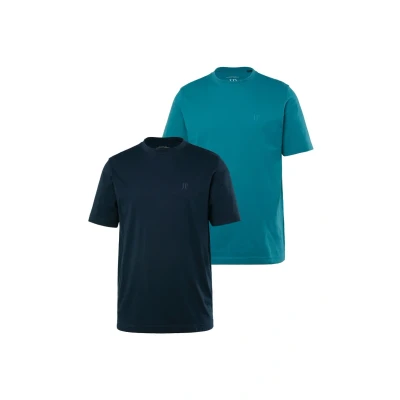 Abbildung von JP1880 Doppelpack Rundhals Bequeme Passform Tshirt basic, Herren, Größe: 7XL, Pale khaki