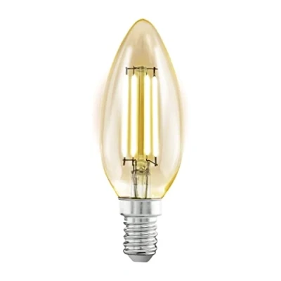 Abbildung von Eglo 110058 LED Filament Leuchtmittel E14 L:9.8cm Ø:3.5cm 2200K amber