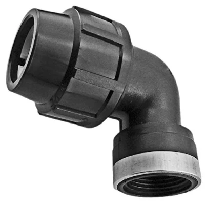 Abbildung von PP Fitting Verschraubung Kupplung Klemmverbinder PE Rohr Winkel mit Innengewinde 25mm x 1/2 Zoll IG