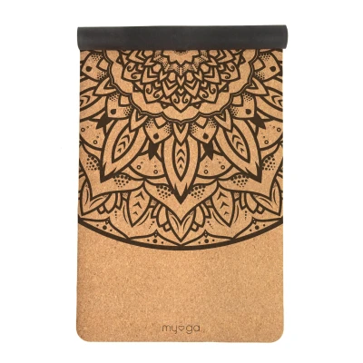 Abbildung von Extra große Kork Yogamatte Mandala