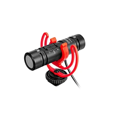 Abbildung von Boya MM1 Pro Doppelkapsel Kondensatormikrofon für Kamera, iPhone, Android, Smartphone, Tablet, Camcorder, PC, 2 Personen Aufnahme