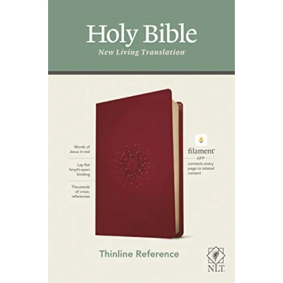 Abbildung von Holy Bible: New Living Translation, Thinline Reference Bible, Berry, Filament Enabled Edition, Red Letter, Leatherlike