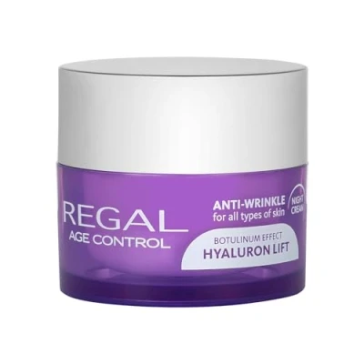 Abbildung von Regal Age Control Anti Falten Nachtcreme Botolinium Effect Hyaluron Lift mit
