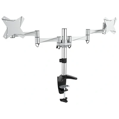 Abbildung von RICOO Monitor Halterung Tisch, Dual Arm für 13 27 Zoll, Monitorhalterung 2 Monitore, Bildschirmhalterung Monitore TS3311, Monitorarm, Bildschirm VESA, Bildschirmständer